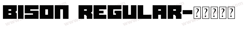 Bison regular字体转换